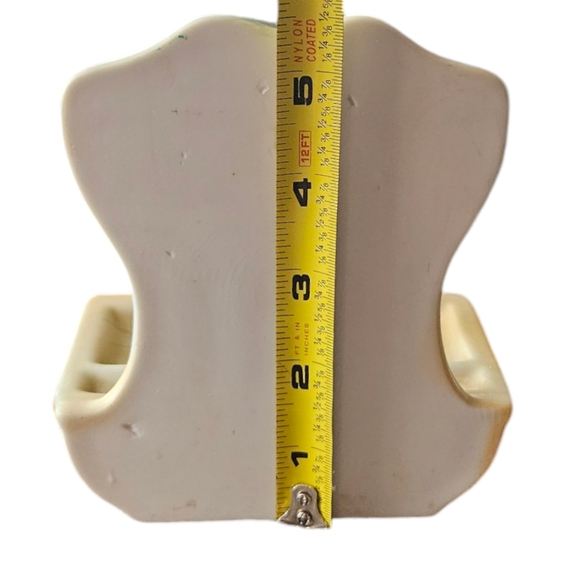 Vintage Nippon Hand Painted Porcelain Toothbrush Soap Holder Hang Stationary - Picture 5 of 8